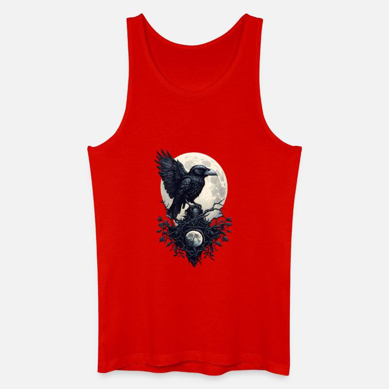 Schwarzer Rabe - Männer Bio Tank Top - Rot