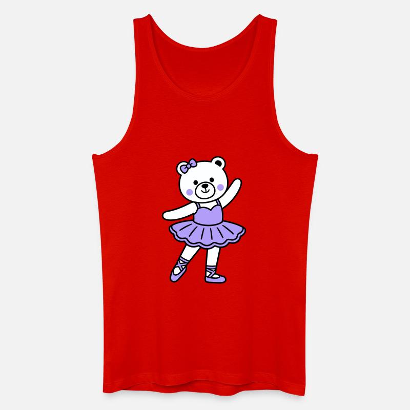 Bärenballett - Männer Bio Tank Top - Rot