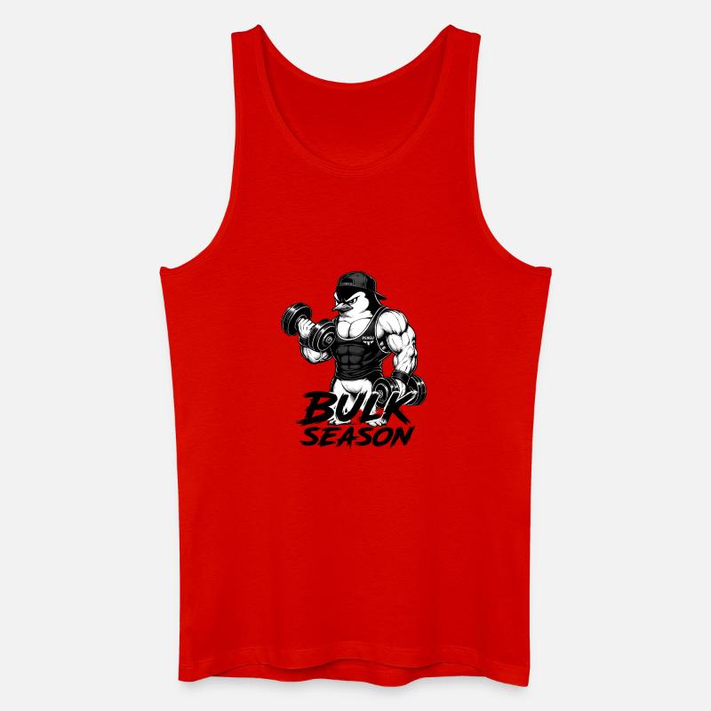 Pengu Gym - Männer Bio Tank Top - Rot