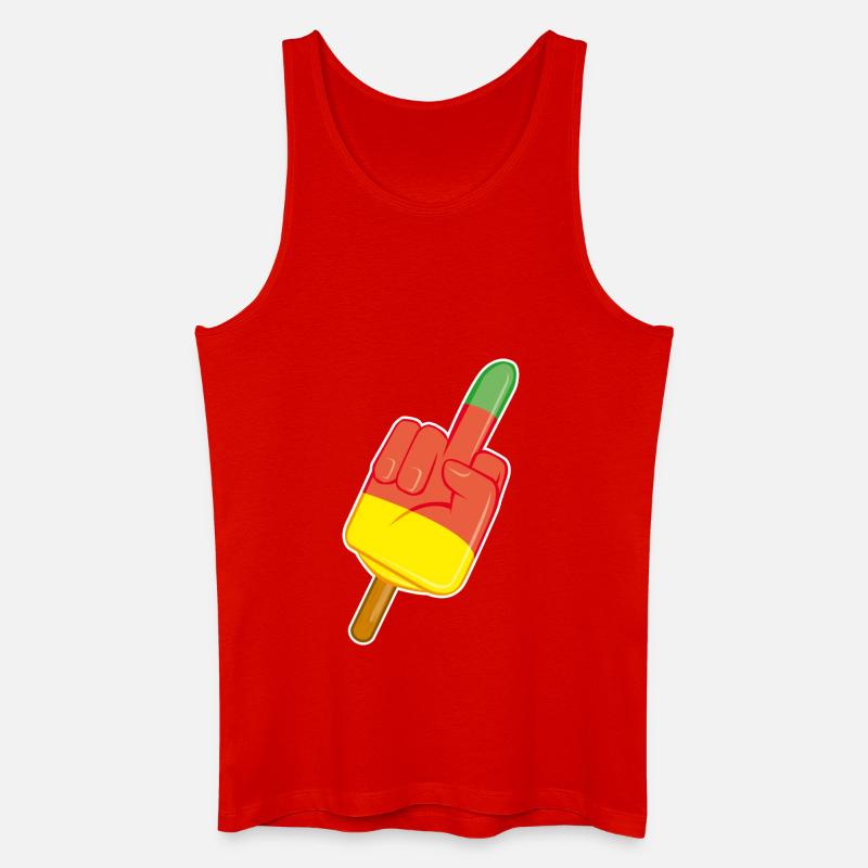 stinkefinger - Männer Bio Tank Top - Rot