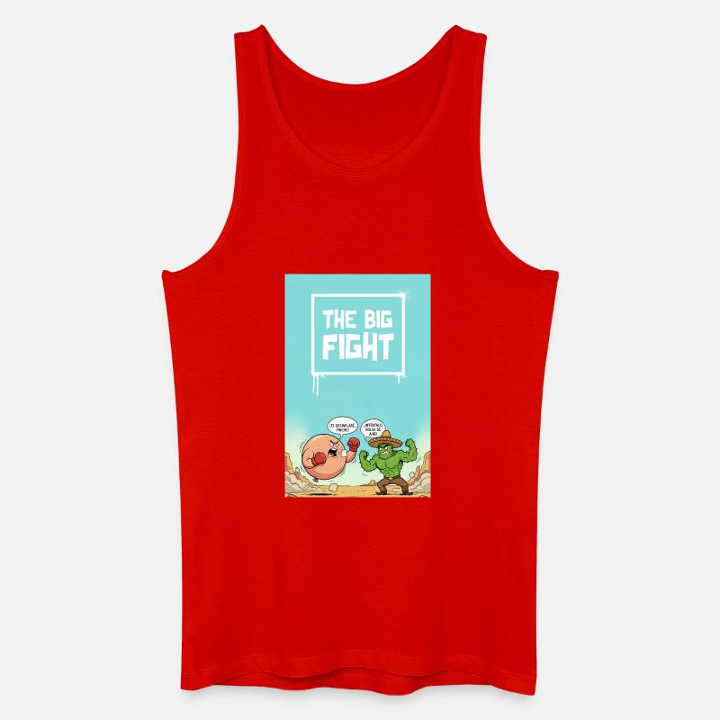 Der große Kampf - Männer Bio Tank Top - Rot