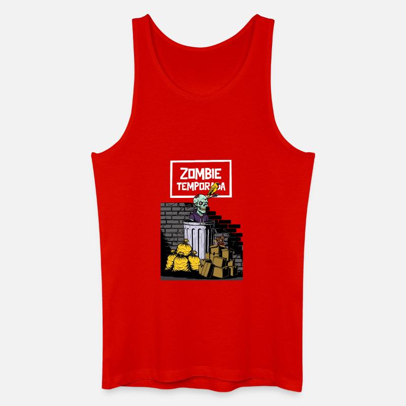 Zombie-Saison - Männer Bio Tank Top - Rot