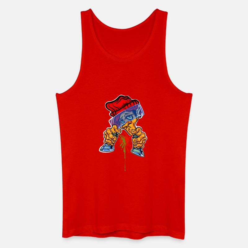 Spray Can Master - Männer Bio Tank Top - Rot