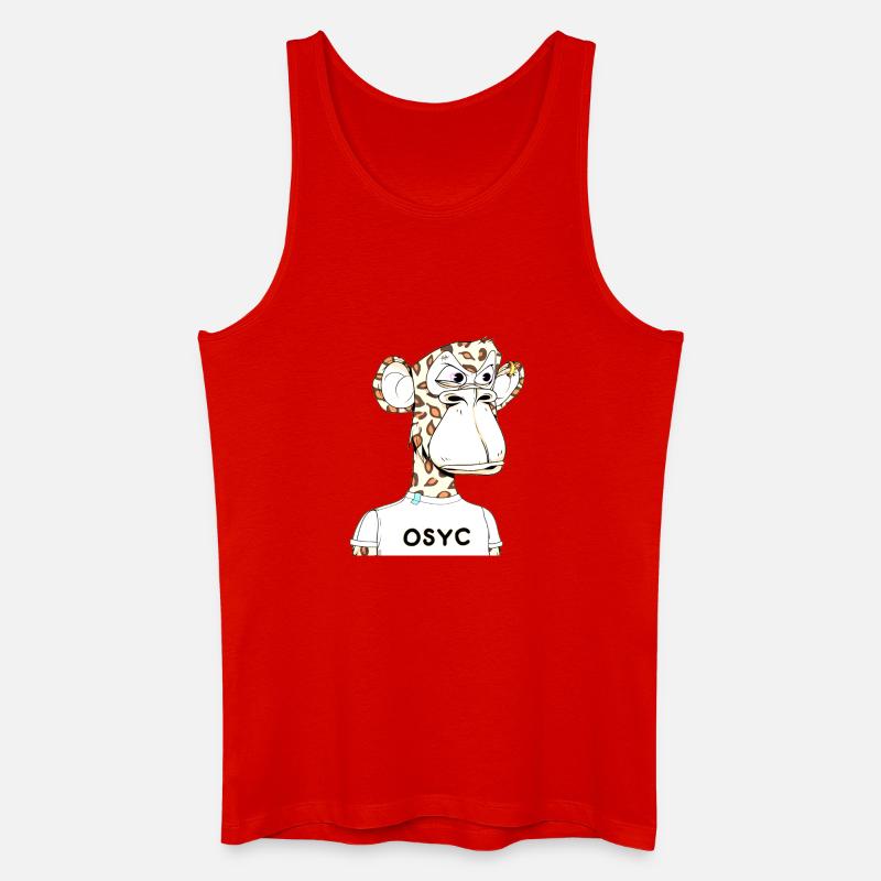 Leo Ape - Männer Bio Tank Top - Rot