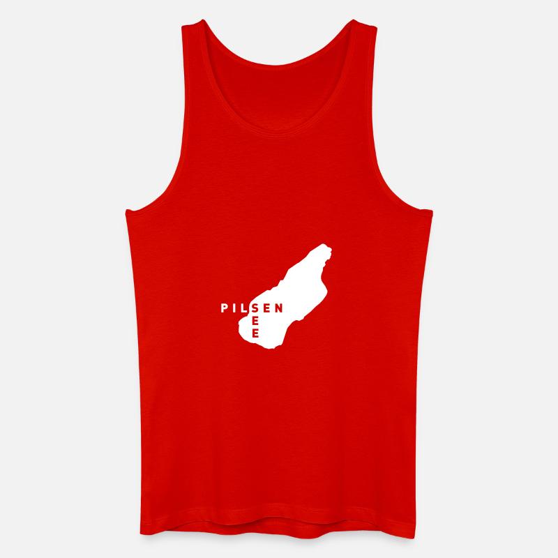 Pilsensee Original - Männer Bio Tank Top - Rot