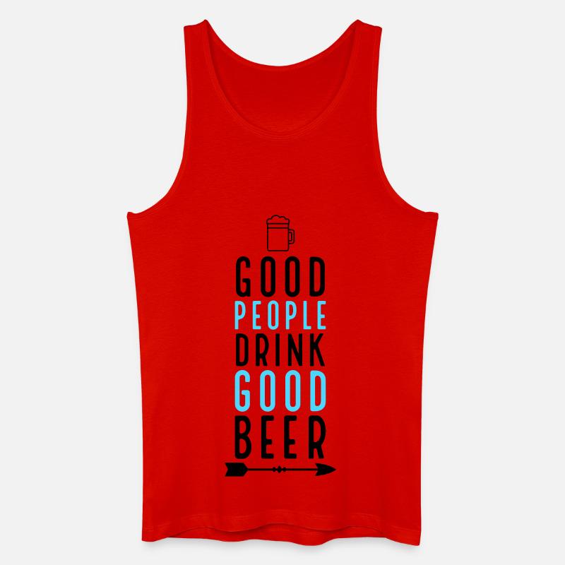 Bier - Männer Bio Tank Top - Rot
