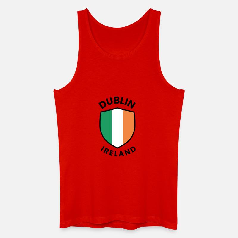 Dublin Shield: Irische Farben - Männer Bio Tank Top - Rot