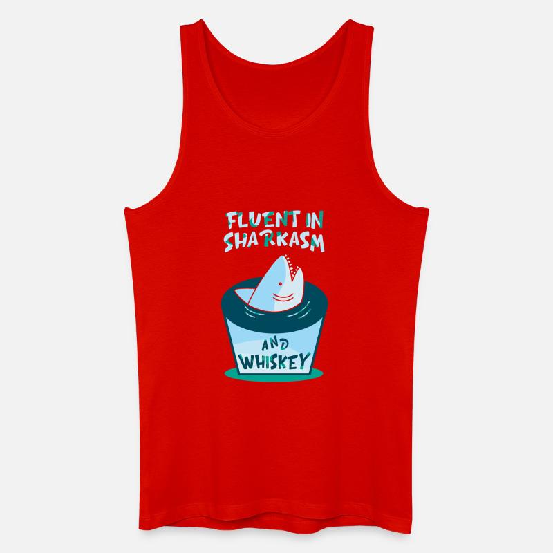 Whiskey Spruch Whiskeytrinker Whiskeyliebhaber - Männer Bio Tank Top - Rot