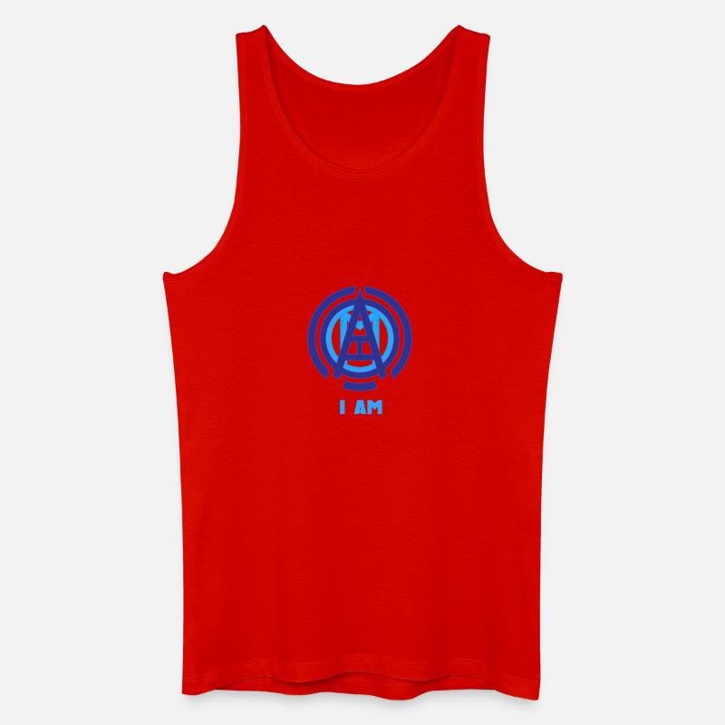 Ich BIN Symbol - Männer Bio Tank Top - Rot