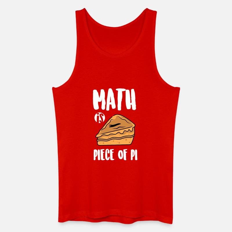 Math is Pie: Sweet Slice - Men’s Organic Tank Top - red