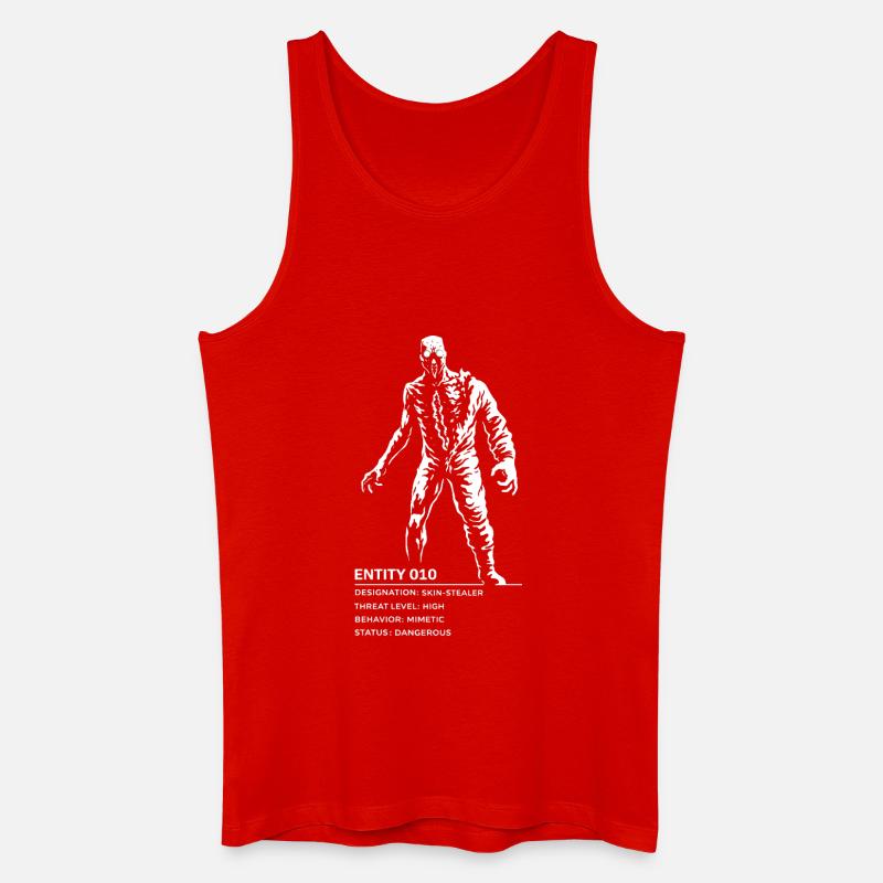 Backrooms Entity 010 white - Men’s Organic Tank Top - red