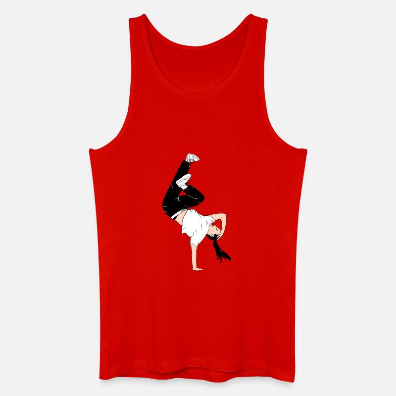 Breakdance - Breaking Sport - Økologisk tanktop til mænd - rød