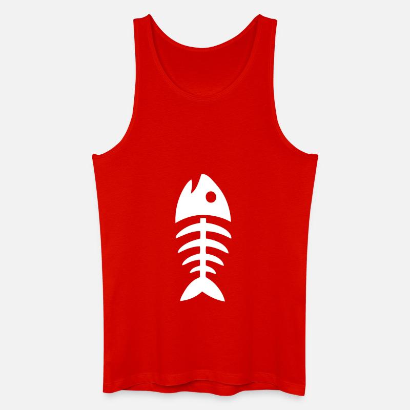 Fischgrate - Männer Bio Tank Top - Rot