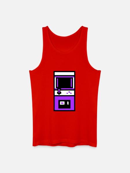 Nostalgic Arcade Automat Gamer - Men’s Organic Tank Top - red