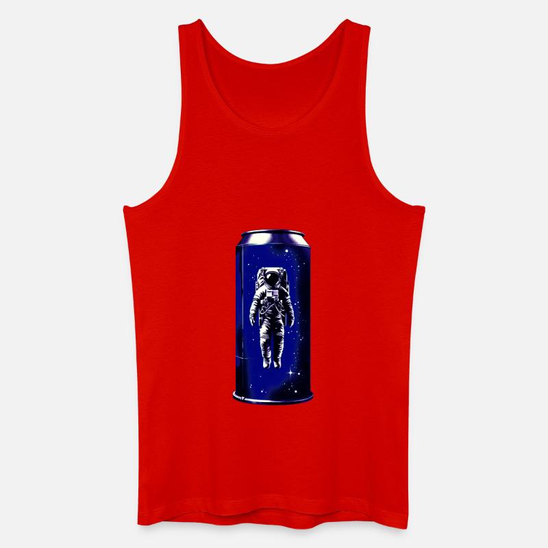 Astronaut in der Dose - Männer Bio Tank Top - Rot