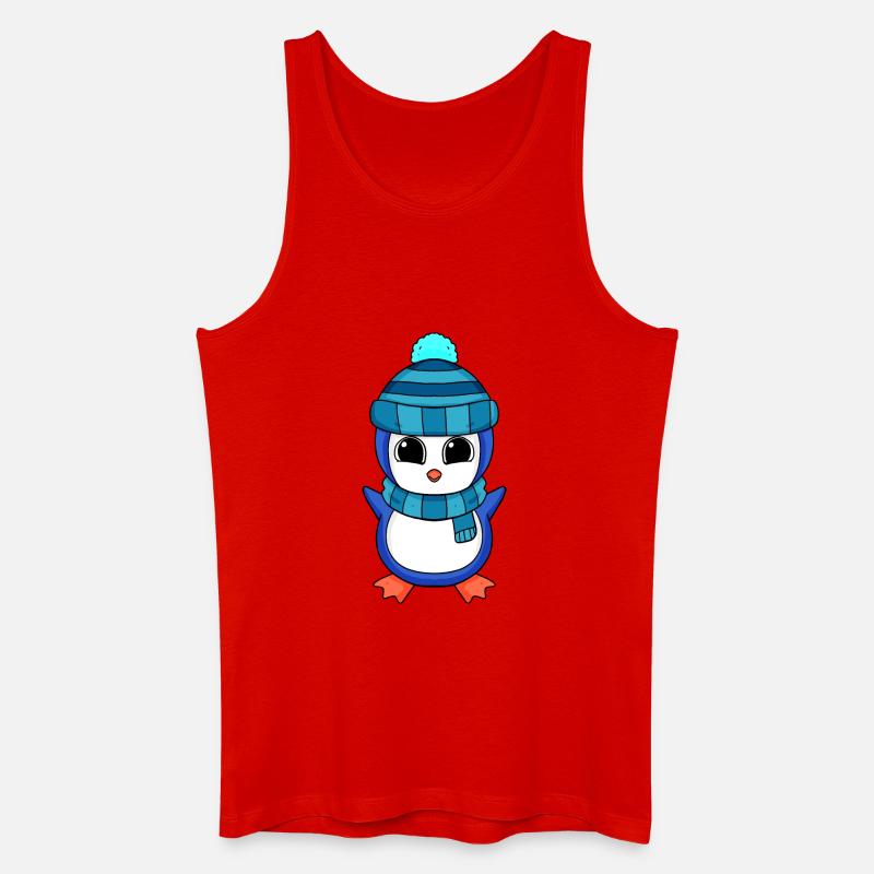 Pinguin Pinguine - Männer Bio Tank Top - Rot