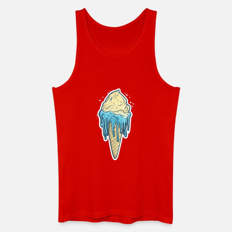Eiscreme Eis - Männer Bio Tank Top - Rot