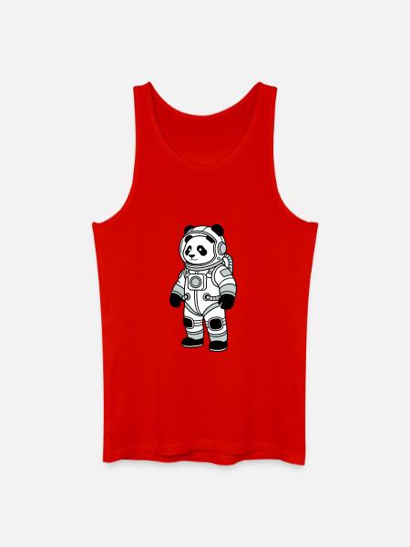 Combinaison spatiale panda bear - Débardeur bio Homme - rouge