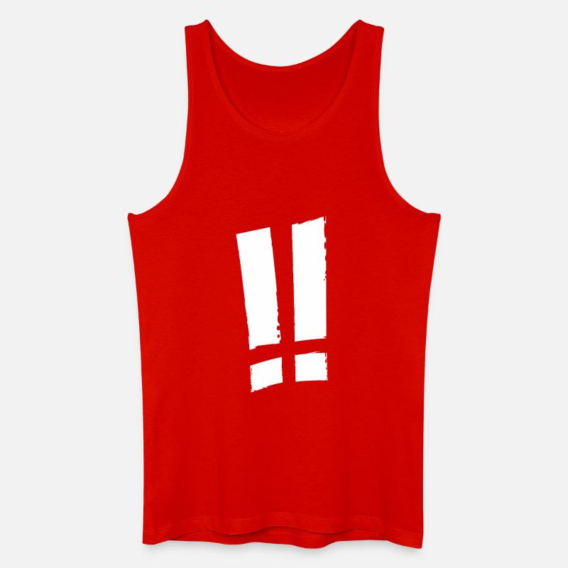 Statement - Männer Bio Tank Top - Rot