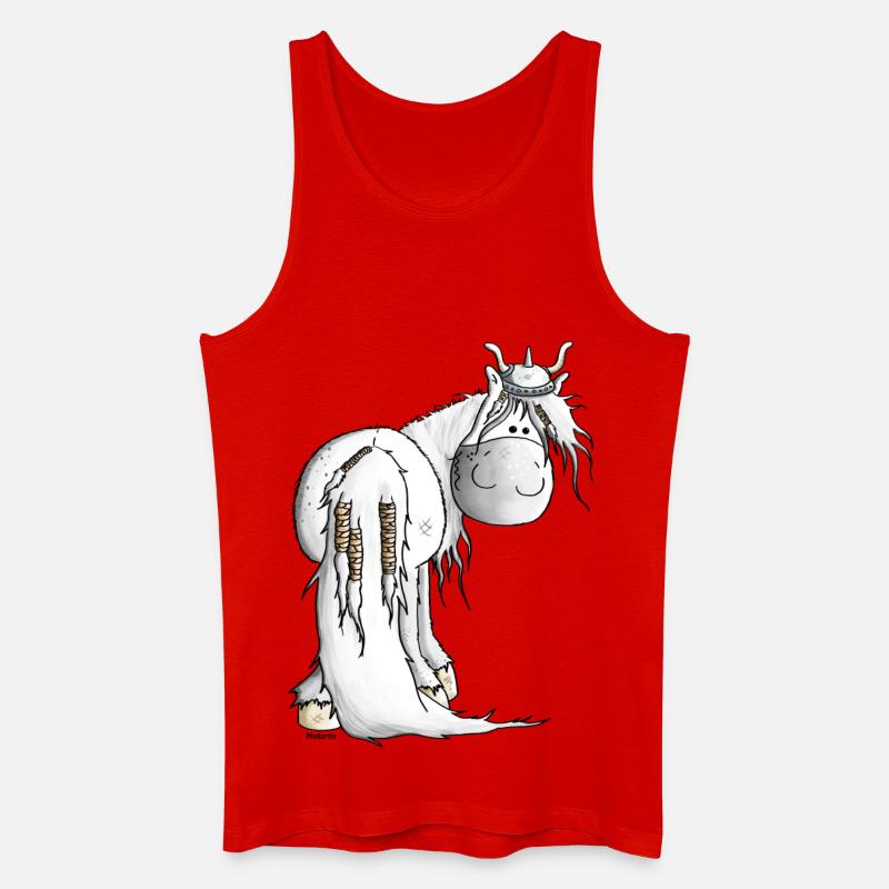 Wikinger Isländer - Pferd - Männer Bio Tank Top - Rot