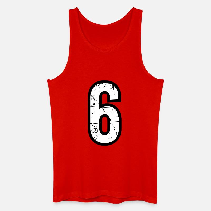 6 - Männer Bio Tank Top - Rot