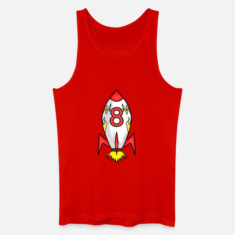 Rocket 8 years - Men’s Organic Tank Top - red