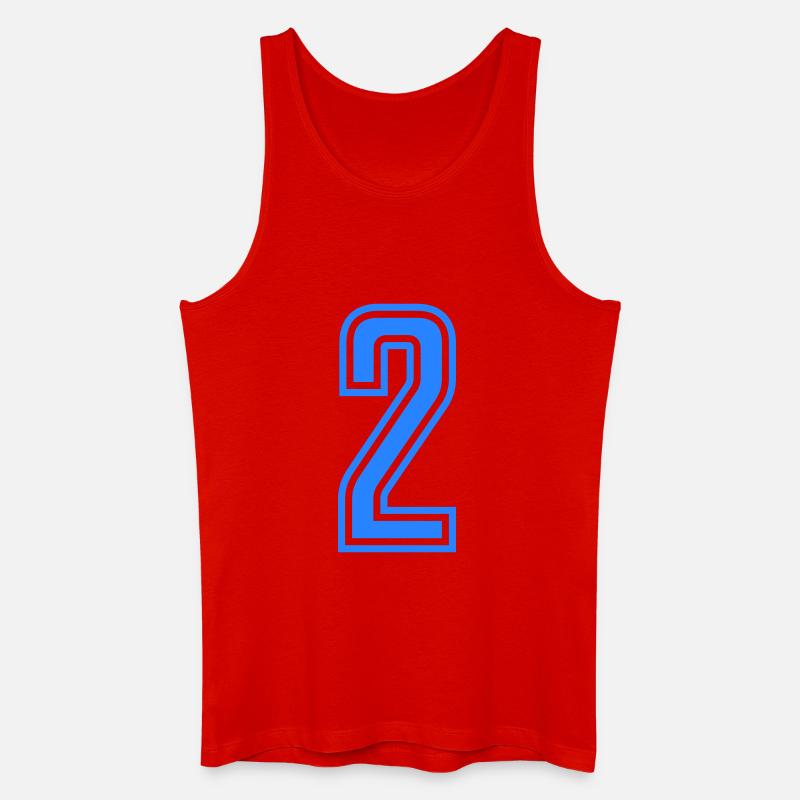 2 - Männer Bio Tank Top - Rot