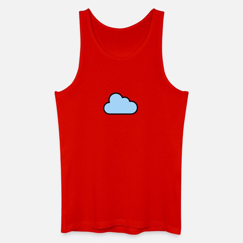 cloud_icon - Men’s Organic Tank Top - red