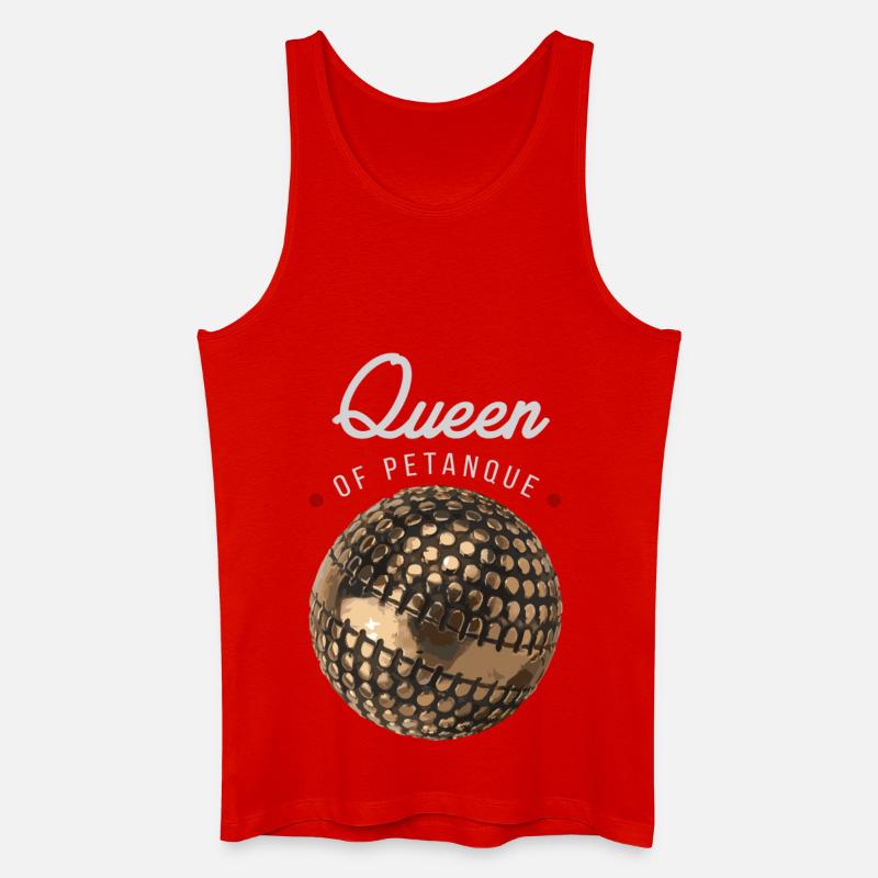 Königin des Pétanque - Männer Bio Tank Top - Rot