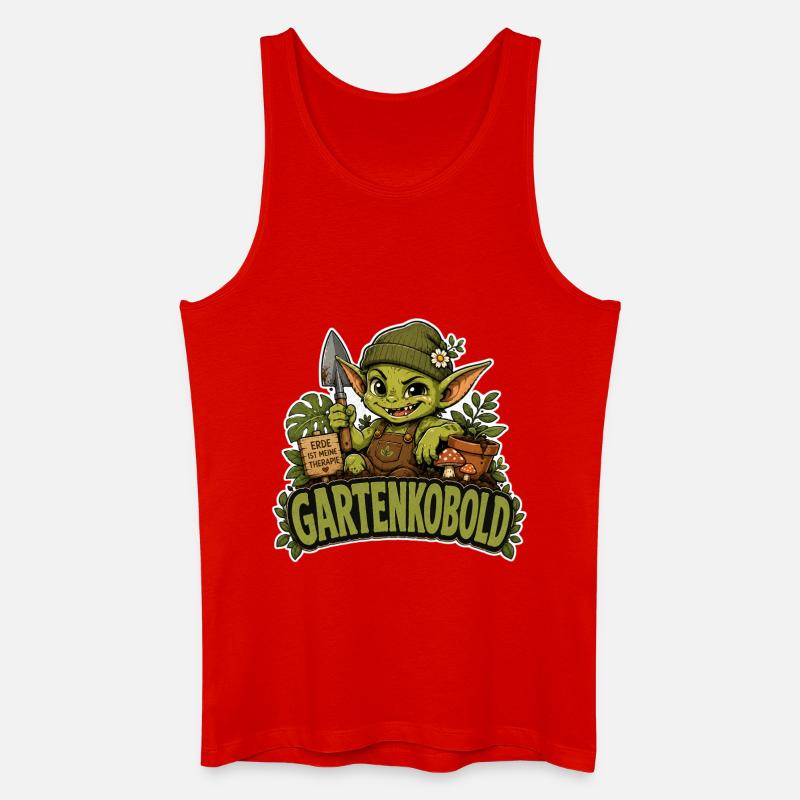 Gartenkobold - Männer Bio Tank Top - Rot