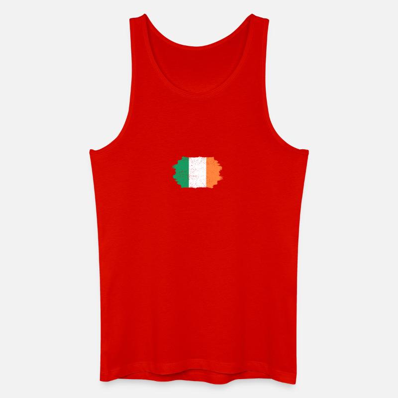 Irland - Männer Bio Tank Top - Rot