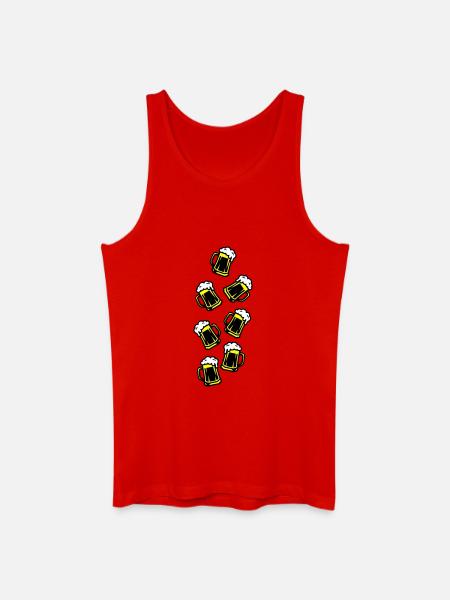 Toasting beer Drinking - Men’s Organic Tank Top - red