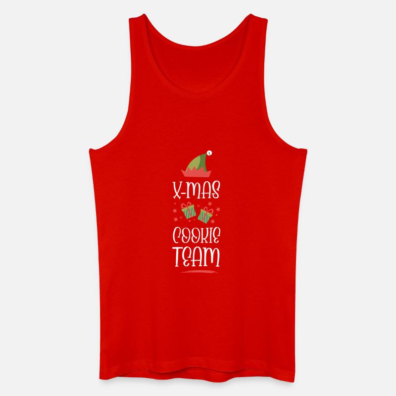 X-Mas Kekse Team - Männer Bio Tank Top - Rot