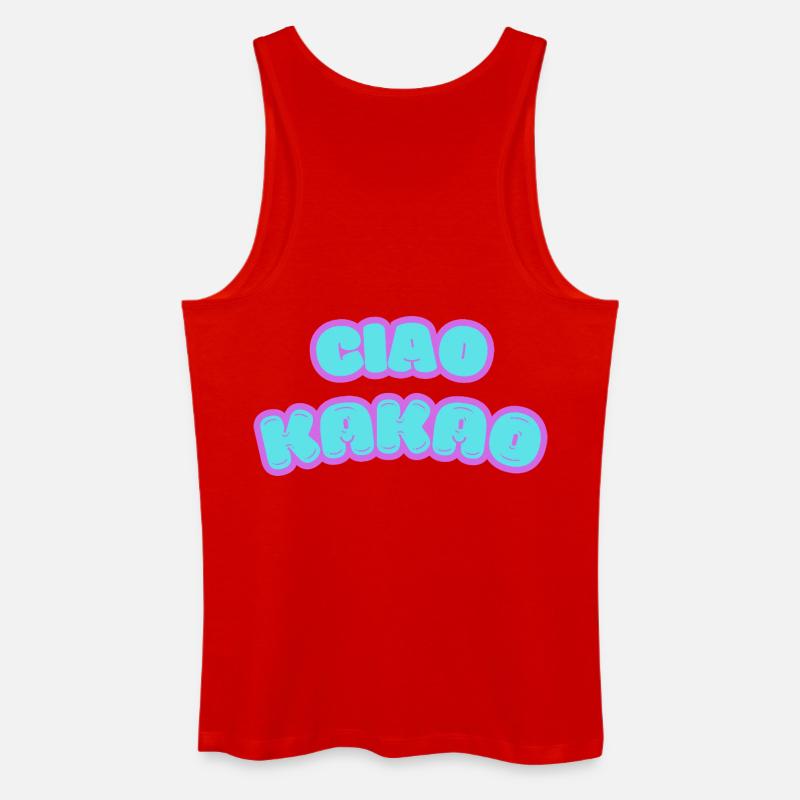 Freches Graffiti-Design mit Pastellfarben - Männer Bio Tank Top - Rot