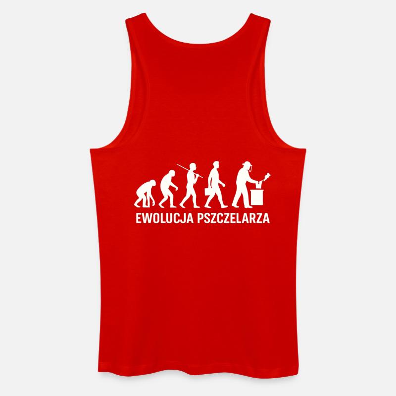 Die Entwicklung des Imkers - Männer Bio Tank Top - Rot