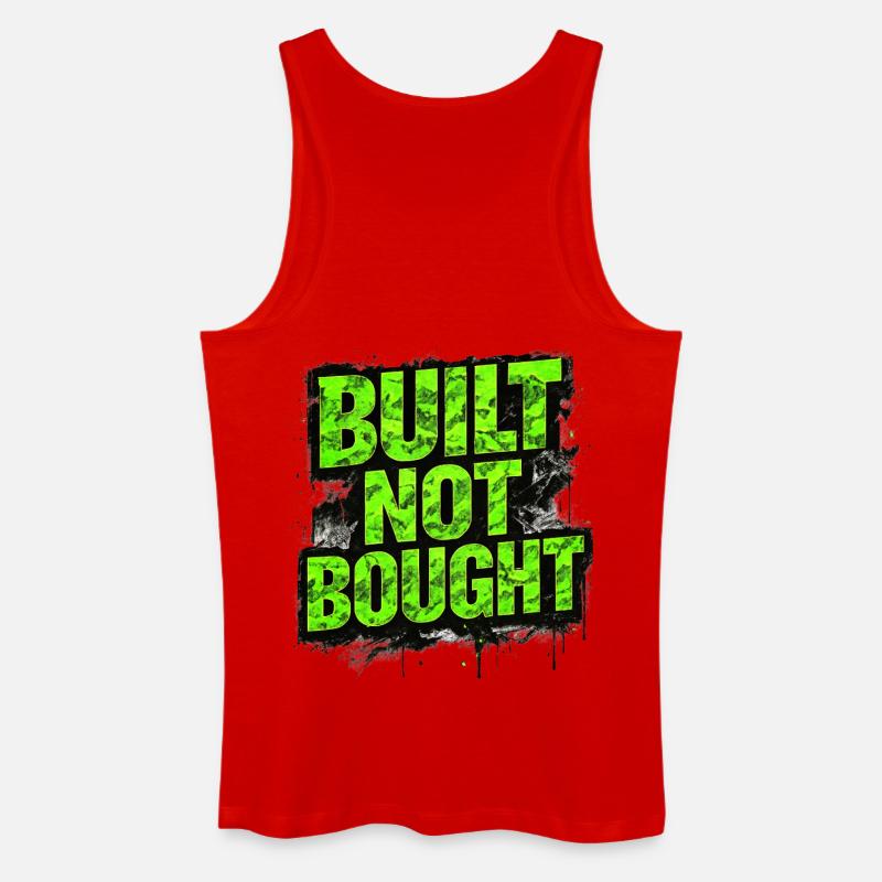 Built Not Bought Auto Tuning Statement - Männer Bio Tank Top - Rot