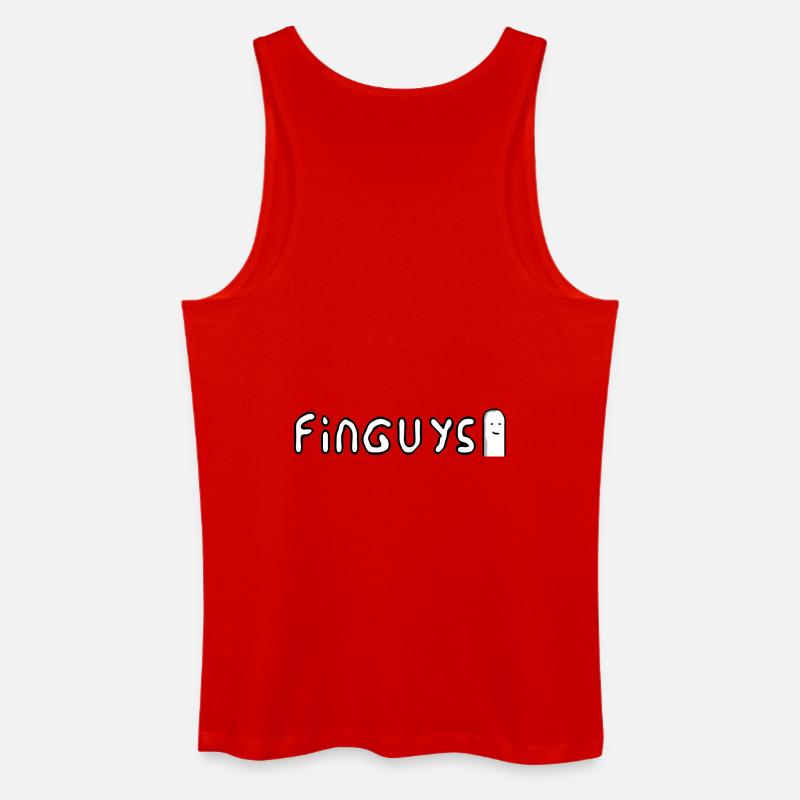 finguys - Männer Bio Tank Top - Rot
