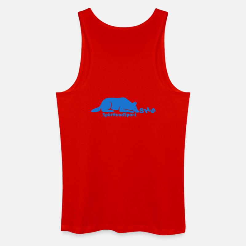 SHS Logo blau - Männer Bio Tank Top - Rot