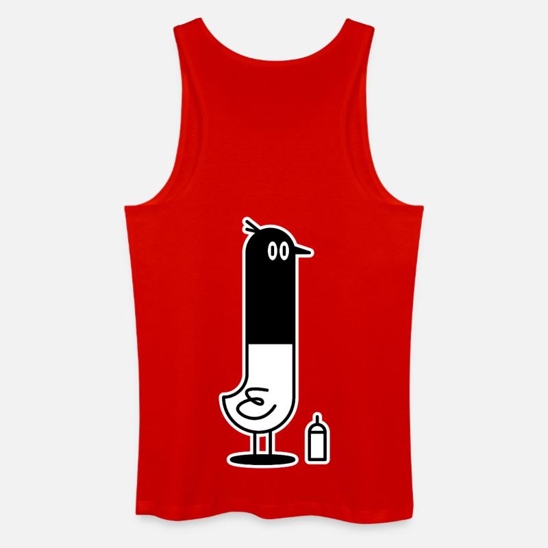 Bird Thug - Männer Bio Tank Top - Rot