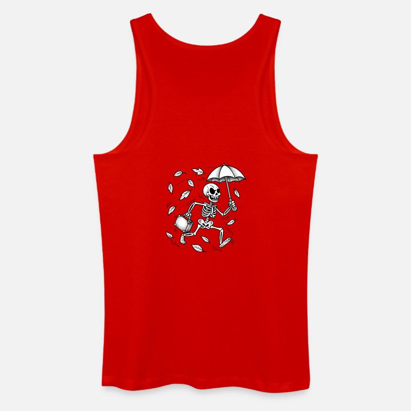 Memento mori - Männer Bio Tank Top - Rot