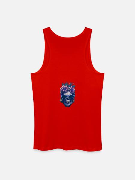 Astro Floral Fantasy - Men’s Organic Tank Top - red