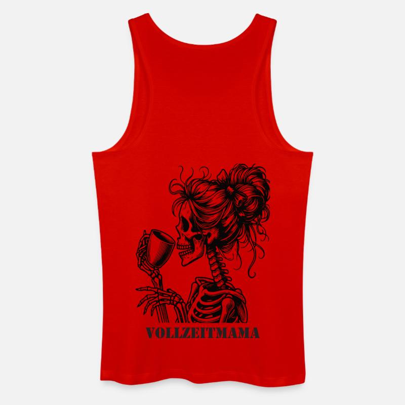 Vollzeitmama - Männer Bio Tank Top - Rot