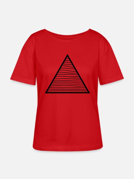 Dreieck - Stanley/Stella Relaxed Rundhals Frauen Bio-T-Shirt SERENA - Rot