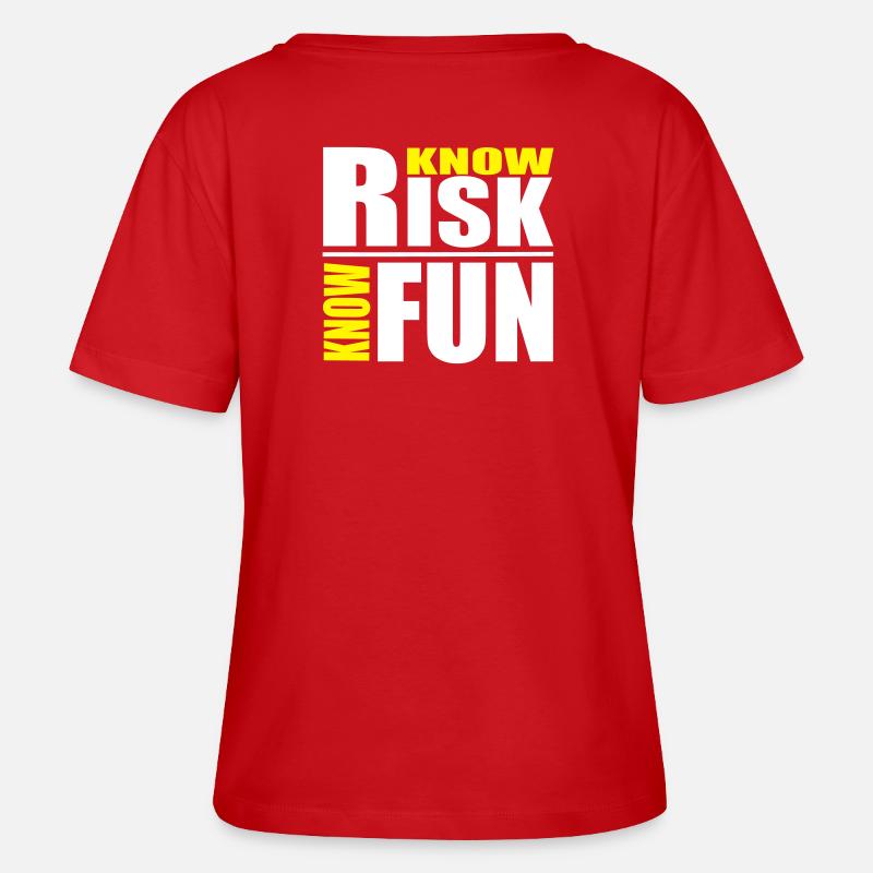 know risk - know fun - Stanley/Stella Relaxed Rundhals Frauen Bio-T-Shirt SERENA - Rot