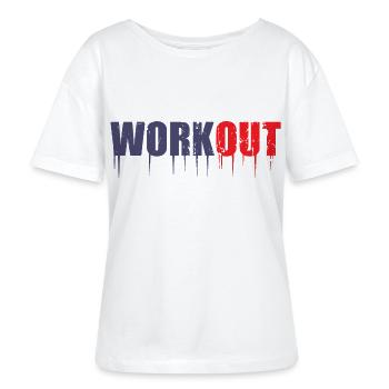 Work Out - Stanley/Stella Relaxed Rundhals Frauen Bio-T-Shirt SERENA - Weiß - Vorne - Anna (173cm)