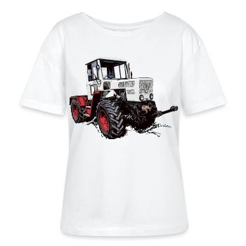 MB trac 65 70 - Stanley/Stella Relaxed Rundhals Frauen Bio-T-Shirt SERENA - Weiß - Vorne - Anna (173cm)