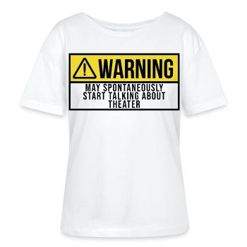 Theater Theater Theater - Stanley/Stella Relaxed Rundhals Frauen Bio-T-Shirt SERENA - Weiß - Vorne - Anna (173cm)