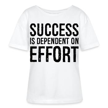 Le succès dépend de l’effort - T-shirt bio à col rond SERENA Stanley/Stella Femme - blanc - Devant - Anna (173cm)