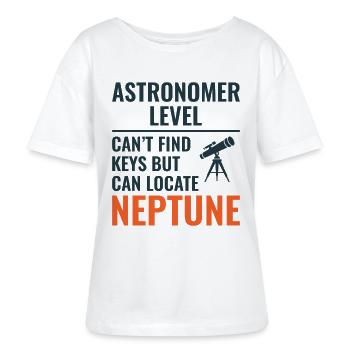 Planètes du système solaire Art spatial - T-shirt bio à col rond SERENA Stanley/Stella Femme - blanc - Devant - Anna (173cm)