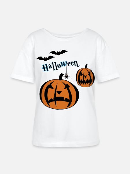 Halloween-- - Stanley/Stella Relaxed Rundhals Frauen Bio-T-Shirt SERENA - Weiß